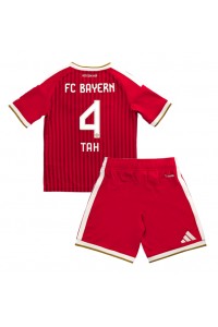Bayern Munich Jonathan Tah #4 Jalkapallovaatteet Lasten Kotipeliasu 2026-27 Lyhythihainen (+ Lyhyet housut)